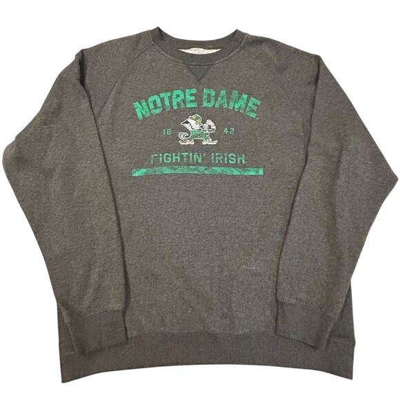 Unbranded Other - Notre Fame Fighting Irish Gray Fleece Lined Sweatshirt XL
